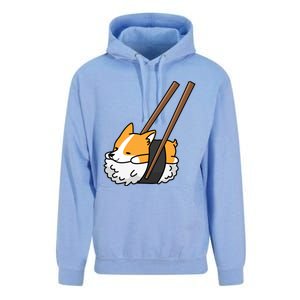 Corgi Sushi Funny Dog Gift Unisex Surf Hoodie