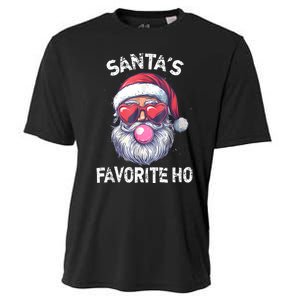 Christmas SantaS Favorite Ho Funny Santa Claus Cute Xmas Cooling Performance Crew T-Shirt