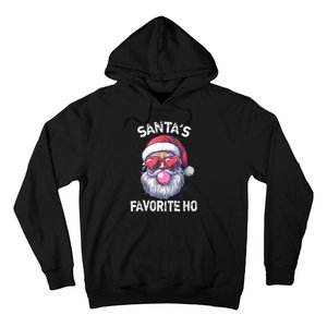 Christmas SantaS Favorite Ho Funny Santa Claus Cute Xmas Hoodie