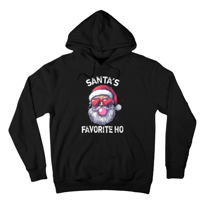 Christmas SantaS Favorite Ho Funny Santa Claus Cute Xmas Hoodie