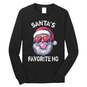 Christmas SantaS Favorite Ho Funny Santa Claus Cute Xmas Long Sleeve Shirt