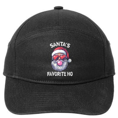 Christmas SantaS Favorite Ho Funny Santa Claus Cute Xmas 7-Panel Snapback Hat