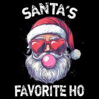 Christmas SantaS Favorite Ho Funny Santa Claus Cute Xmas 16 in Basic Backpack