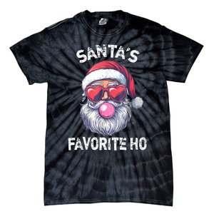 Christmas SantaS Favorite Ho Funny Santa Claus Cute Xmas Tie-Dye T-Shirt