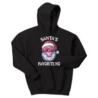 Christmas SantaS Favorite Ho Funny Santa Claus Cute Xmas Kids Hoodie