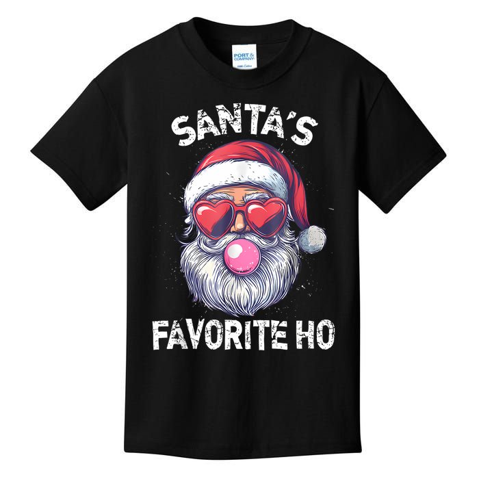 Christmas SantaS Favorite Ho Funny Santa Claus Cute Xmas Kids T-Shirt