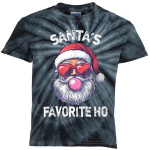 Christmas SantaS Favorite Ho Funny Santa Claus Cute Xmas Kids Tie-Dye T-Shirt