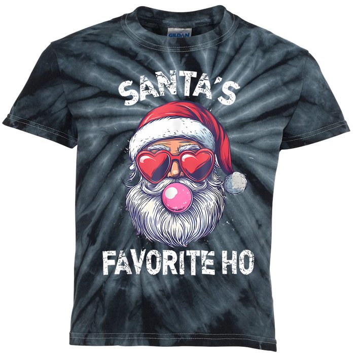 Christmas SantaS Favorite Ho Funny Santa Claus Cute Xmas Kids Tie-Dye T-Shirt