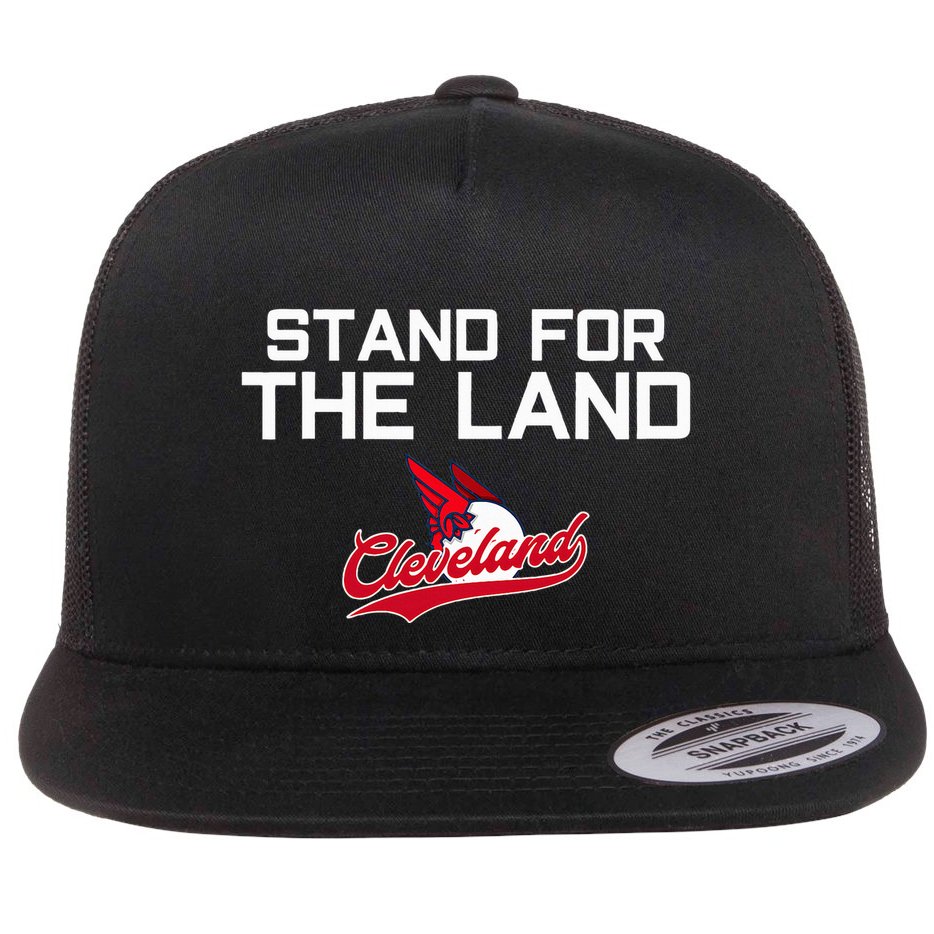 Cleveland Stand For The Land Flat Bill Trucker Hat