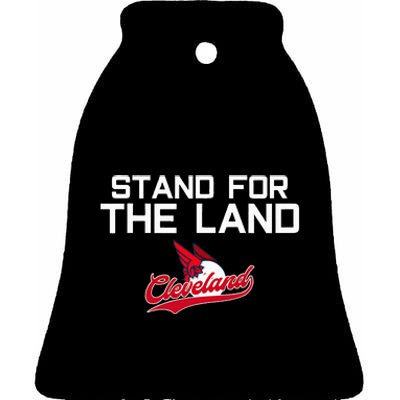 Cleveland Stand For The Land Ceramic Bell Ornament