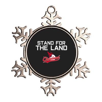 Cleveland Stand For The Land Metallic Star Ornament