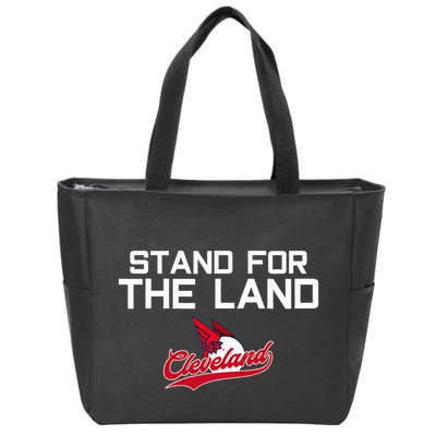Cleveland Stand For The Land Zip Tote Bag