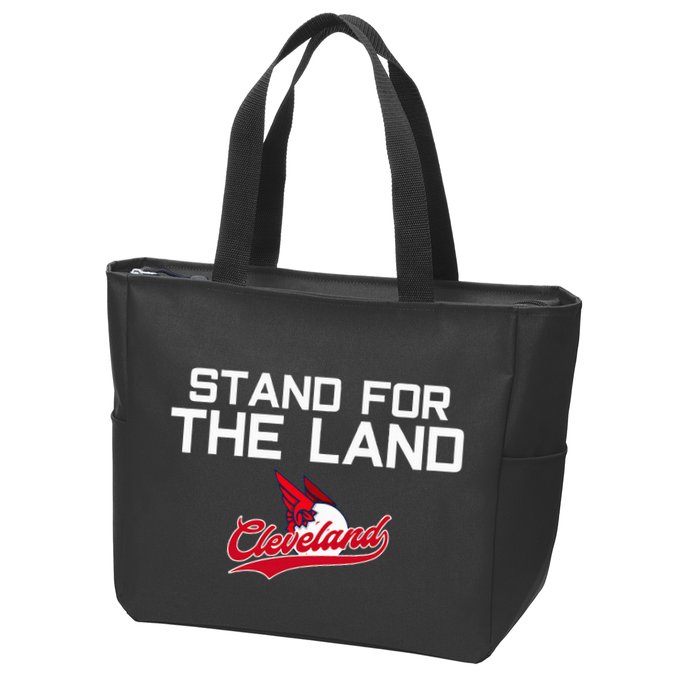 Cleveland Stand For The Land Zip Tote Bag