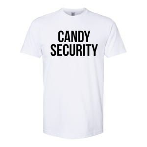 Candy Security Funny Halloween Costume For Parents Softstyle CVC T-Shirt