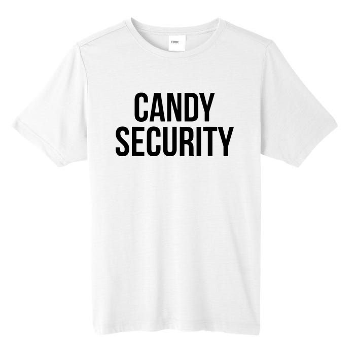 Candy Security Funny Halloween Costume For Parents Tall Fusion ChromaSoft Performance T-Shirt