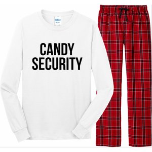 Candy Security Funny Halloween Costume For Parents Long Sleeve Pajama Set