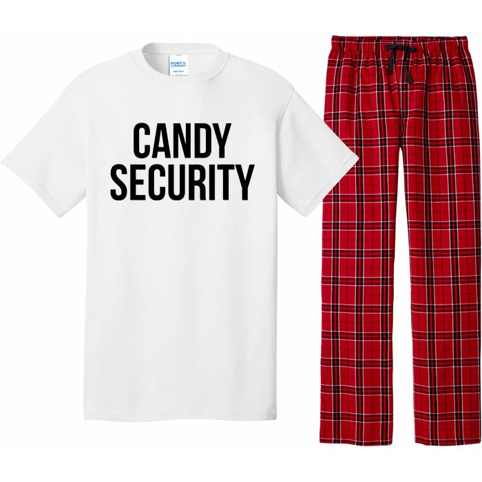 Candy Security Funny Halloween Costume For Parents Pajama Set