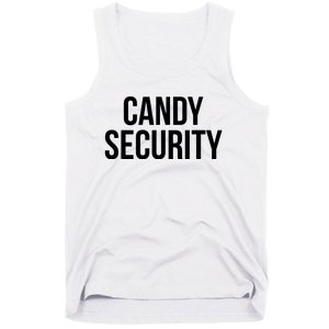 Candy Security Funny Halloween Costume For Parents Tank Top