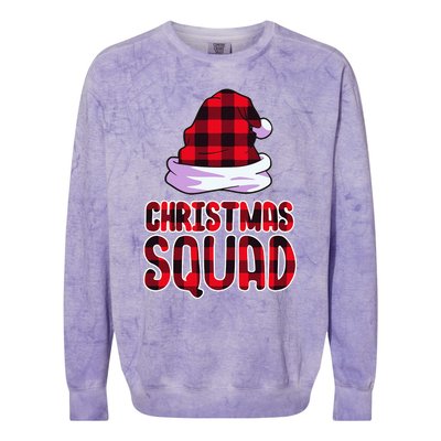 Christmas Squad Family Group Matching Christmas Party Pajama Colorblast Crewneck Sweatshirt