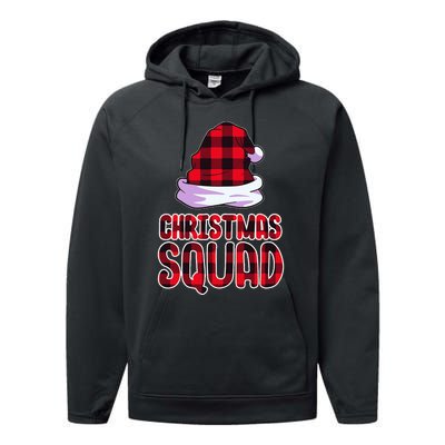 Christmas Squad Family Group Matching Christmas Party Pajama Performance Fleece Hoodie