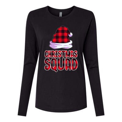 Christmas Squad Family Group Matching Christmas Party Pajama Womens Cotton Relaxed Long Sleeve T-Shirt