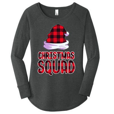 Christmas Squad Family Group Matching Christmas Party Pajama Women's Perfect Tri Tunic Long Sleeve Shirt