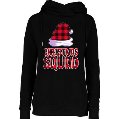 Christmas Squad Family Group Matching Christmas Party Pajama Womens Funnel Neck Pullover Hood