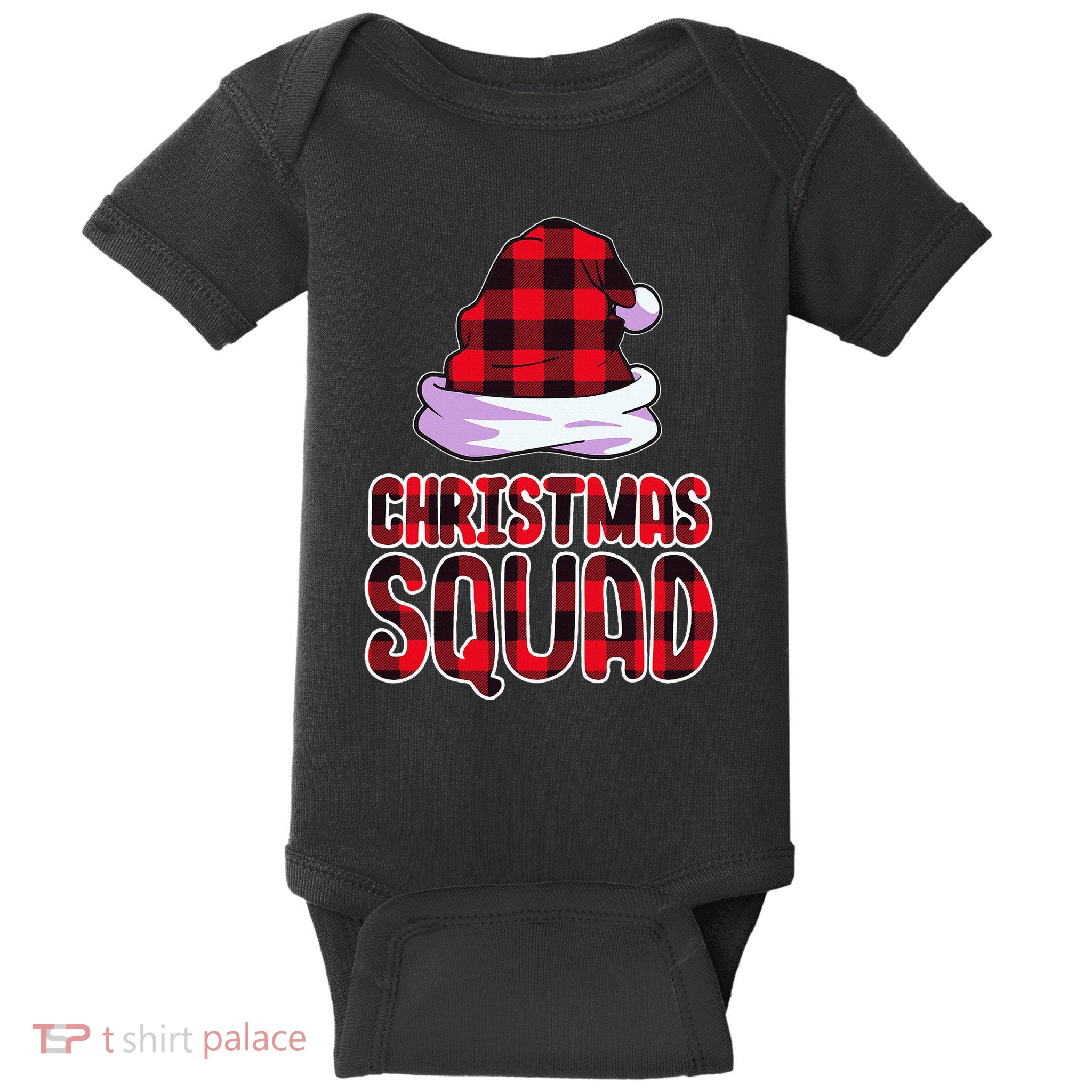Christmas Squad Family Group Matching Christmas Party Pajama Baby Bodysuit