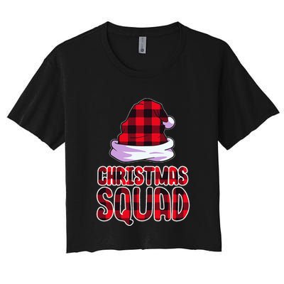 Christmas Squad Family Group Matching Christmas Party Pajama Crop Top