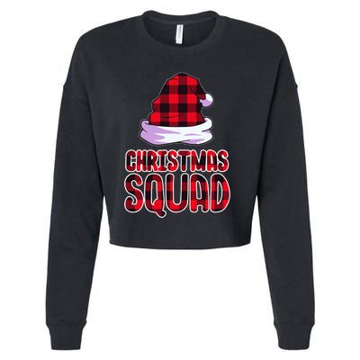 Christmas Squad Family Group Matching Christmas Party Pajama Cropped Pullover Crew