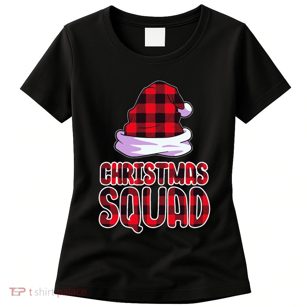 Christmas Squad Family Group Matching Christmas Party Pajama Womens T-Shirt
