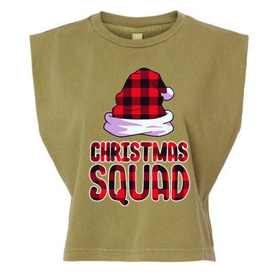 Christmas Squad Family Group Matching Christmas Party Pajama Garment-Dyed Women's Muscle Tee