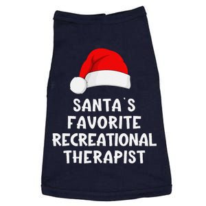 Christmas SantaS Favorite Recreational Therapist Funny Xmas Doggie Tank