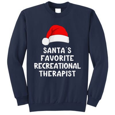 Christmas SantaS Favorite Recreational Therapist Funny Xmas Sweatshirt