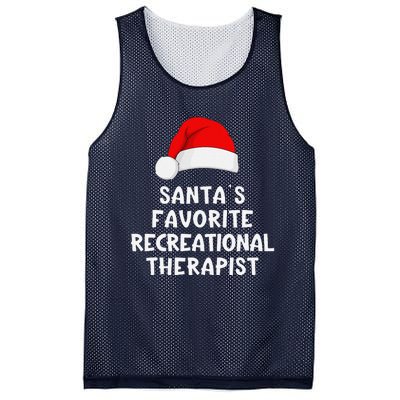 Christmas SantaS Favorite Recreational Therapist Funny Xmas Mesh Reversible Basketball Jersey Tank