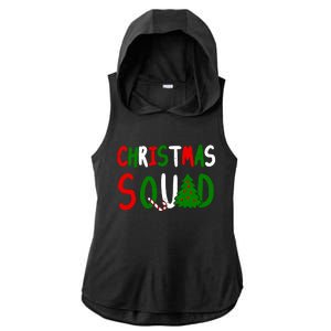 Christmas Squad Family Matching Ladies PosiCharge Tri-Blend Wicking Draft Hoodie Tank