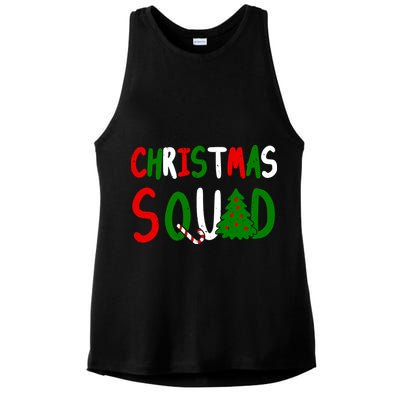 Christmas Squad Family Matching Ladies PosiCharge Tri-Blend Wicking Tank