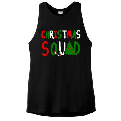 Christmas Squad Family Matching Ladies PosiCharge Tri-Blend Wicking Tank