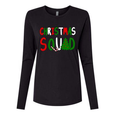 Christmas Squad Family Matching Womens Cotton Relaxed Long Sleeve T-Shirt