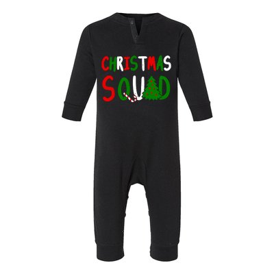 Christmas Squad Family Matching Infant Fleece One Piece