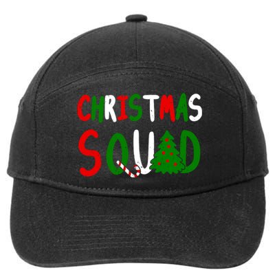 Christmas Squad Family Matching 7-Panel Snapback Hat