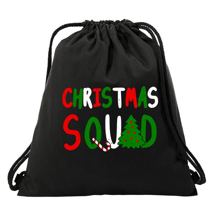 Christmas Squad Family Matching Drawstring Bag