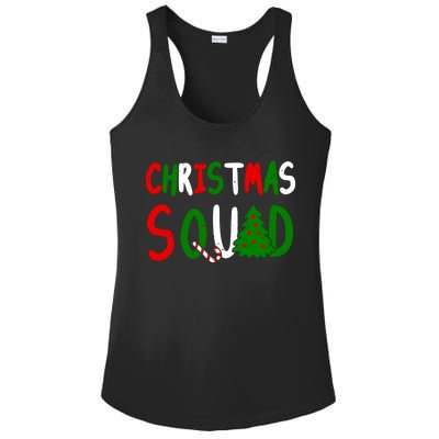 Christmas Squad Family Matching Ladies PosiCharge Competitor Racerback Tank