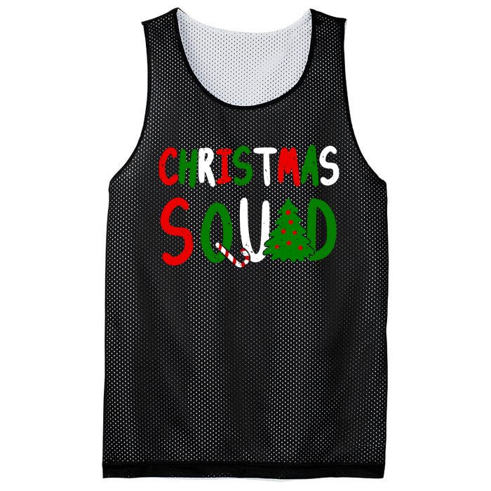 Christmas Squad Family Matching Mesh Reversible Basketball Jersey Tank