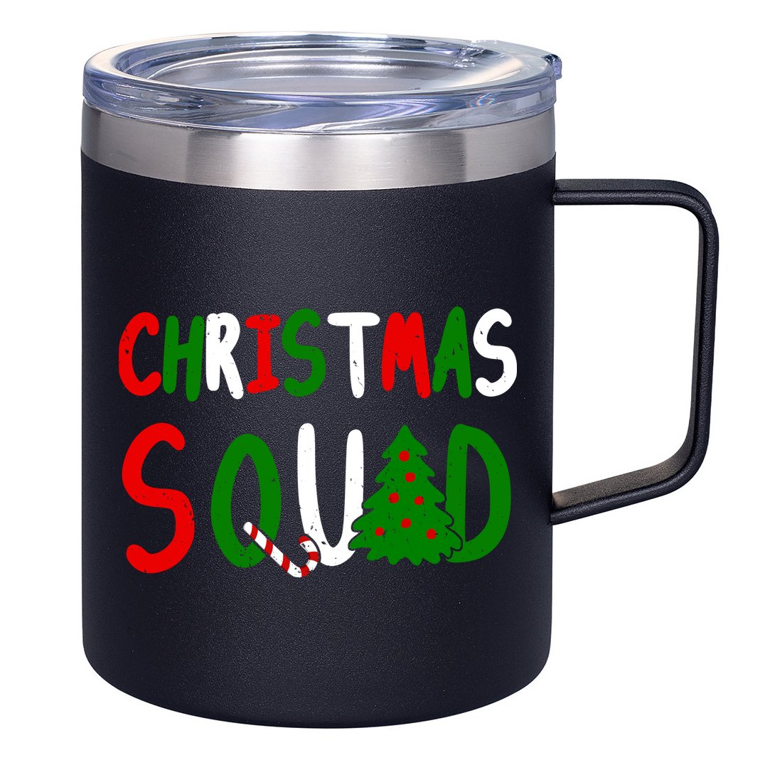 Christmas Squad Family Matching 12oz Stainless Steel Coffee Mug