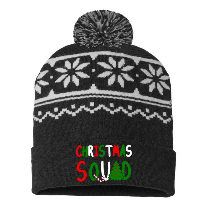 Christmas Squad Family Matching USA-Made Snowflake Beanie