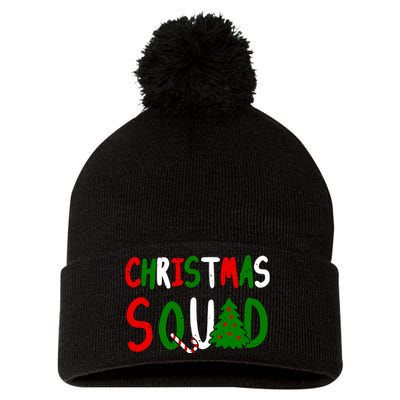 Christmas Squad Family Matching Pom Pom 12in Knit Beanie