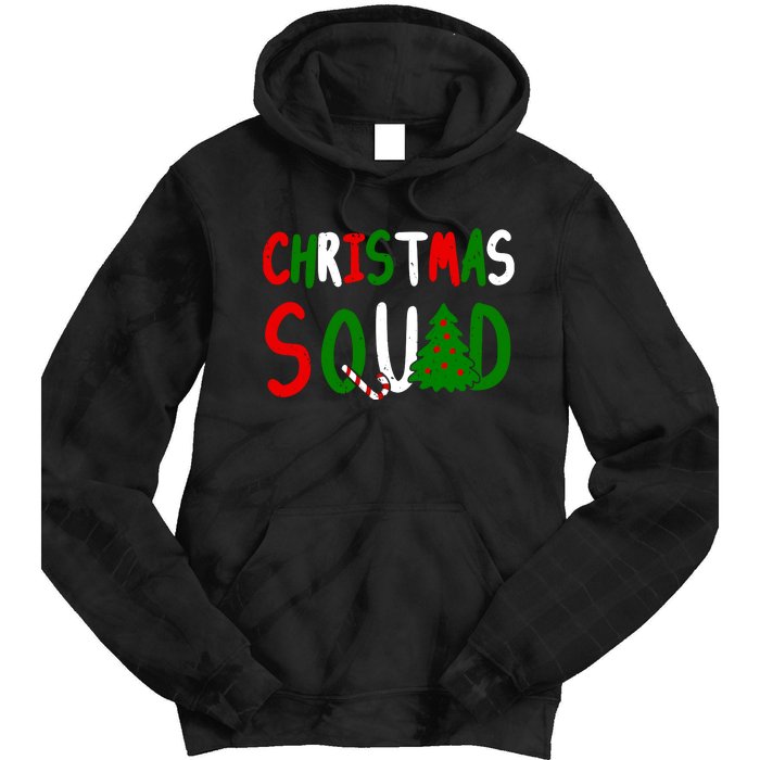 Christmas Squad Family Matching Tie Dye Hoodie