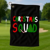 Christmas Squad Family Matching Golf Towel