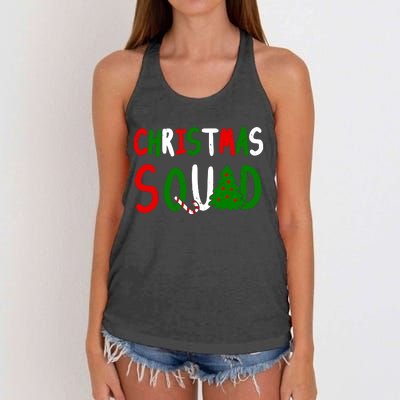 Christmas Squad Family Matching Women's Knotted Racerback Tank